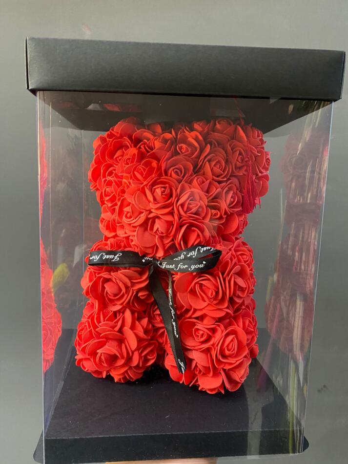 Orsetti di rose 25 cm - Rose Bear Rosso - Vendita fiori freschi e bouquet.  Spedizioni in Italia.